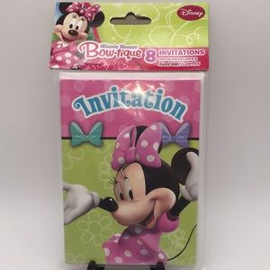 Disney Minnie Mouse Bow-Tique Party Invitations